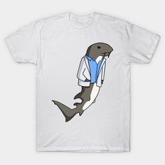 Just because he leads a sedentary life, that doesn’t mean the nurse shark can’t dress up every now and again. Even hermits like to look nice. -- Choose from our vast selection of Crewneck and V-Neck T-Shirts to match with your favorite design to make the perfect graphic T-Shirt. Pick your favorite: Classic, Boxy, Tri-Blend, V-Neck, or Premium. Customize your color! For men and women. Nurse Shark, Shark T Shirt, T Dress, The Nurse, Shark Week, Just Because, V Neck T Shirt, How To Look Better, Graphic T Shirt