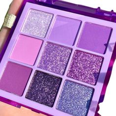 Purple Makeup Palette, Veronika Core, Purple Eyeshadow Palette, Glitter Pigment Eyeshadow, Pastel Things, Pastel Eyeshadow Palette, Colorful Eyeshadow Palette, Work Bestie, Makeup Ads