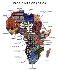 the map of africa with all its major cities and their respective flags on it's side