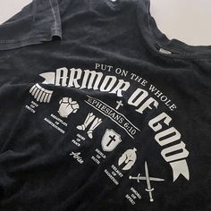 Man Warrior Of God Shirt, Warrior Tshirt Designs, Armor Of God Tshirt, The Whole Armor Of God, Whole Armor Of God, Be Strong In The Lord, Strong In The Lord, Spiritual Battle, Christian Clothes