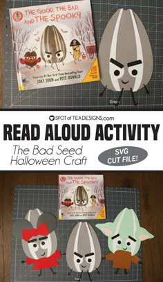 the book read aloud activity for halloween crafting with cut files and paper plates