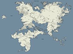 a map of the world with all the countries and their major cities in white on a blue background