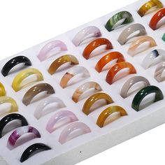 PRICES MAY VARY. SIZE: Ring Diameter: 16-20mm Mix 7-9US Quantity: 36Pcs rings with Jewelry Box Healing Crystal: Wearing a carnelian ring every day will help you overcome difficult areas in your life and bring success to everything you touch It can be used as birthday gift, best friend gift, graduation gift, christmas gift, valentine's day gift, new year gift, etc. Small Business Supplier,Packing include 36Pcs MIX Size Bulk rings,Jewellry Whole for Boutique, Retail,Fair Note: They are not metal p Birthday Gift Best Friend, Women Healing, Carnelian Ring, Gift Best Friend, Gift Graduation, New Year Gift, Metal Products, Stone Pendant Necklace, Beading Supplies