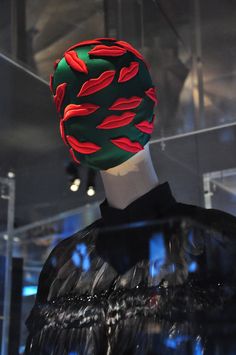 The head wear/ masks for the manniquines were made with both Prada and Schiap in mind, some with Lobsters, lips, sunglasses and patters, some plain. Business Consultant, Head Wear, Quirky Fashion, Head Jewelry, Costume Institute, Sarasota Florida, Miuccia Prada, Head Hair