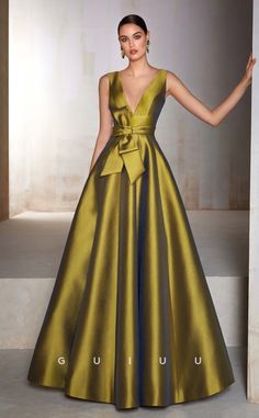 G4673 - A-Line V Neck Straps Sleeveless Back Buttons Stain Prom Gown w – GUIUU V Neck Evening Gown, Stunning Dresses Gowns, New Look Clothes, Floral Evening Gown, Lace Dress Classy, Mother Of The Bride Dresses Long, Royal Clothing, Coctail Dresses, Gown Inspiration