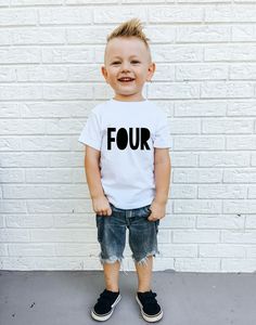 Hey there, Party-Ready Parents! 🎉 This 4th Birthday Shirt is going to be the highlight of you're little ones big day, like a shiny disco ball at a toddler dance-off. But, hold on to your confetti cannons and check out our size guide before clicking that 'add to cart' button. We want your little one to rock this tee with style and ease. And guess what? If you're aiming for that oh-so-comfy, perfect fit, just stick to her usual size! THE DETAILS 🎈 Our hero here is the Bella Canvas Toddler Jersey Four Year Old Birthday Theme Boy, Boy 4th Birthday, Boys 4th Birthday, 4th Birthday Boys, Toddler Dance, Matching Family Shirts, Birthday Themes For Boys, Birthday Mom, Fourth Birthday