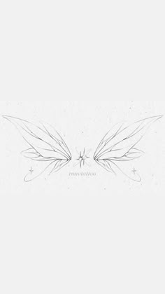 a drawing of two wings with the words congratulations written on them in black ink, against a white background