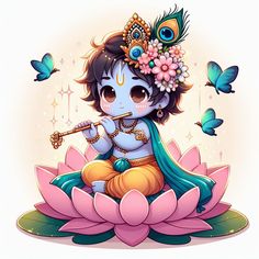 #krishnaimages #cutekrishna #krishna Cute Krishna Pictures, Krishna Ji Cute Images, Shri Krishna Painting, Krishna Anime Art, Cute God Drawing, Baby Krishna Painting, Cute Little Krishna Images, Bal Krishna Drawing, Krishna Cute Pics