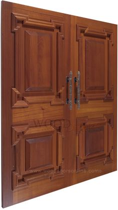 the wooden doors are closed and ready to be used as decoration or furniture pieces for home decor