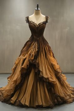 Victorian Ball Dress, Victorian Ball, Dark Brown Dress, Alternative Dress, Princess Ball Gowns, Prom Dress Inspiration, Princess Outfits