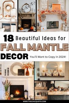 fall mantle decor Minimalist Fall Mantle Decor, Mantle Art, Cozy Fall Decor