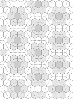 a pattern that looks like hexagonals with lines and dots in the middle