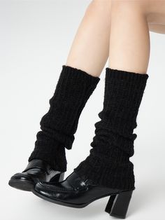 Embrace the chill of autumn and winter with these delightful leg warmers, available in classic shades of white, black, and gray. Crafted from a soft, cozy knit, these leg warmers are designed to keep you warm and stylish all season long. Trendy Black Winter Socks, Trendy Black Socks For Winter, Gray Mid-calf Socks For Fall, Fitted Cable Knit Socks, Cozy Black Knitted Socks, Thick Black Socks For Fall, Black One Size Socks For Fall, One Size Black Socks For Fall, Classic Gray Socks For Winter