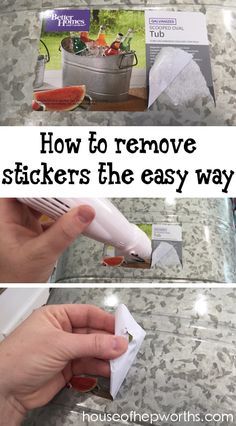 how to remove stickers the easy way