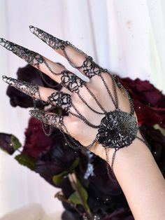 The price is for an accessory only, others are not included. Villain Accessories, Elf Knight, Armor Rings, Affogato Cookie, Finger Accessories, Claw Gloves, Steampunk Fashion Female, Steampunk Fashion Male, Sewing Things