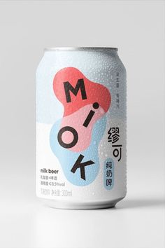 a can of miko milk beer on a white background