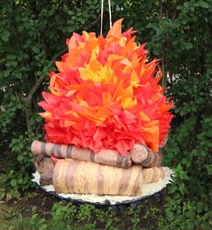 a bunch of wine corks are stacked on top of each other in the shape of a tree