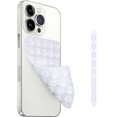 an iphone case with a phone holder attached to it and two other accessories in the back