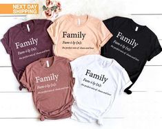 Family the Perfect Mix of Chaos and Love Shirt, Cute Family Reunion Gift, Funny Family Matching Tee, Family Definition Tee, I Love My Family HOW TO ORDER 1. From the two Drop-down menus select the Size and the Shirt Color you need. 2. Add these to your cart. *You will need to return to the listing to add the other sizes and designs you need before checking out. 3. After adding all the shirts to the Cart, Checkout them together. DELIVERY & RETURN Order Processing time for Dispatch: 1 working days Custom Text Crew Neck Tops For Family Gatherings, White Cotton Shirt For Family Gatherings, White Letter Print Top For Family Gatherings, White Tops With Letter Print For Family Gatherings, Funny Family Reunion Shirts, Family Reunion Tshirt Design, Family Reunion Shirts Designs, Family Reunion Gifts, Reunion Gift