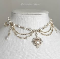 Royalcore Necklace, Necklace Princess, Ethereal Jewelry, Arte Indie, Princess Jewelry, Princess Necklace, Fairy Jewelry