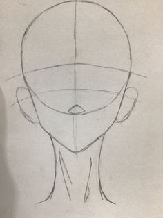 a drawing of a man's head with one eye open and the other half closed