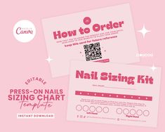 Help your customers choose the perfect fit for their nails with ease with CoucouPrints Press-on Nails Sizing Chart Template. This customizable template provides a clear, professional chart that guides customers through measuring their nails and selecting the correct size, reducing the likelihood of returns and increasing satisfaction. By using a Press-on Nails Sizing Chart Template, you enhance the shopping experience, streamline the ordering process, and ensure a better fit for your customers, Press On Nails Card, Nail Loyalty Card, Press On Nails Removal Instructions, Press On Nail Instruction Card, Nail Tech Loyalty Cards, How To Measure Yourself, Scale Design, Change Background, Social Media Icons