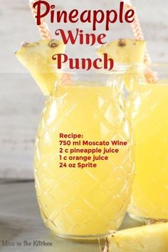 the pineapple wine punch recipe on instagram