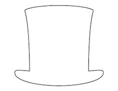 a top hat is shown on a white background