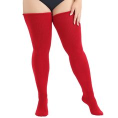 PRICES MAY VARY. 【Plus Size & Extra Long】Our thigh high socks are designed for plus size women ,upper thigh measures are larger than 25''.The thigh highs socks plus size are extended and widened, which fit big girls perfect. The length of plus size thigh high stockings from heel to top is about 35'',stretched length is up to 42'' .The width is about 7'' and the stretched width is up to 39'' circumference. 【Adjustable Thigh Straps & Non-slip】 The plus size thigh high socks come with a pair of adj Plus Size Thigh High Socks, Plus Size Thigh, Thigh High Leg Warmers, Thigh Straps, Thigh High Sock, Thigh Socks, Stockings Legs, Warm Boots, Thigh High Socks