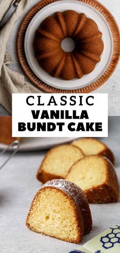 this classic vanilla bundt cake is the perfect dessert to serve for breakfast or brunch