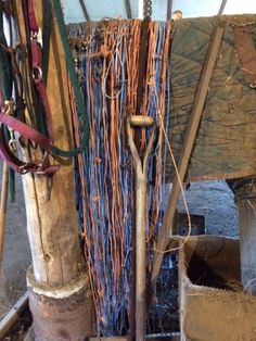 there are many different types of ropes on the pole