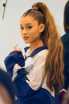 Ariana Grande, Long Hair, Hair, Blue