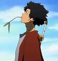 𝙎𝙖𝙢𝙪𝙧𝙖𝙞 𝘾𝙝𝙖𝙢𝙥𝙡𝙤𝙤 | 𝙄𝙘𝙤𝙣 Samurai Champloo Icon, Anime, Hair