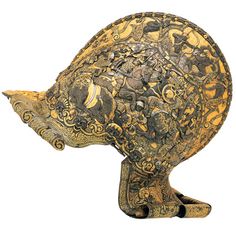 an ornately decorated turtle is shown against a white background