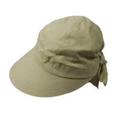 Cotton Facesaver Cap with Bow - Scala Collection Hats Upf 50, Neutral Colors, Sun Protection, Moisture Wicking, Baseball Hats, Comfort Fit, Elastic, Hats