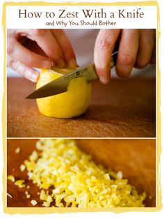 how to zest with a knife and why you should be