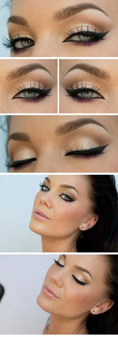 clean nude Smokey Eye Look, Alat Makeup, Eye Brows, Linda Hallberg, Beauty Make-up, Makijaż Smokey Eye, Evening Makeup, Eye Look