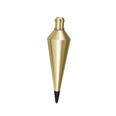 a gold colored metal object with a black tip