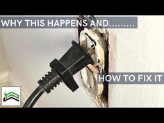 an electrical outlet is shown with the words why this happens and how to fix it