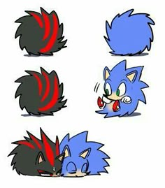 sonic the hedgehog and other furry animals are depicted in this cartoon character creation sheet