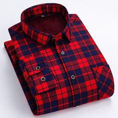 Season:Fall  Winter,Spring; Function:Stretchy,Soft; Fabric:95% Polyester 5% Spandex,Polyester; Sleeve Length:Long Sleeve; Look After Me:Washable,Machine wash; Gender:Men's; Style:Business,Formal,Casual,Smart Casual,Elegant,Fashion; Includes:Shirt; Elasticity:Micro-elastic; Tops Type:Collared Shirt,Button Up Shirt,Plaid Shirt,Flannel Shirt,Dress Shirt; Occasion:Back to Office,Work,Casual,Daily,Wedding; Age Group:Adults',Teenager; Fit Type:Slim; Pattern:Tartan; Design:Color Block,Print,Button-Down; Neckline:Turndown; Special Size:Normal; Front page:FF; Bust:; Length:; Shoulder Width:null; Fit US Size:null; Fit UK Size:null; Fit EU Size:null; Print Type:Print; Quantity:1pc; Collar Size:null Winter Long Sleeve Shirt With Buttons, Winter Shirt With Button Closure And Casual Collar, Fitted Long Sleeve Flannel Shirt For Winter, Red Shirt With Button Closure And Casual Collar, Winter Shirt With Button Closure, Winter Plaid Long Sleeve Shirt, Fitted Plaid Shirt For Winter, Fitted Collared Flannel Shirt For Winter, Red Shirt With Casual Collar For Fall