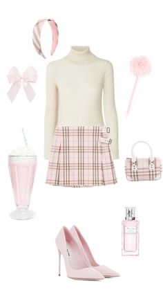 Vintage Chanel Inspired Outfits, Pink Winter Outfit Classy, Coquette Outfit Lookbook, Pink Hyper Feminine Outfits, 60s Inspo Outfit, Classy Outfits Pink, Girly Winter Outfits Pink, Pink Autumn Outfit, Preppy Outfits Pink