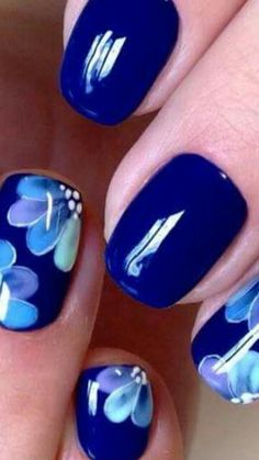 Summer Nail Designs Blue, Blue Nail Art Ideas, Thanksgiving Nails Design, Nails Design Fall, Thanksgiving Nail Ideas, Thanksgiving Nails Design Fall, Elegant Thanksgiving, Girls Nail Designs, Blue Nail Art Designs