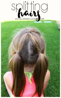 splitting hairs Easy Hairstyles For Kids, Girl Hair Dos, Girls Hairstyles Easy, Toddler Hairstyles Girl, Split Hair, Hairstyles For School