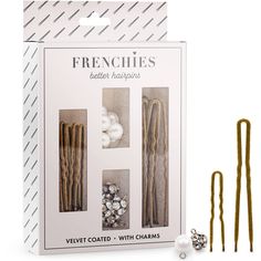 PRICES MAY VARY. CRYSTALS + PEARLS: Your favorite Frenchies hair pins are now available with Charms. Each pack comes with 12 pins with charms (6 pearls and 6 crystals) and 8 standard pins, to give your updo a touch of flare. Great for bridal and wedding hair, prom, or any other special occasion STAY PUT: Frenchies hair pins are uniquely designed to keep your updo hairstyles, buns, extensions, and wigs in place, and STAY THERE! Flocked with mirofiber coating, these hair pins are non-slip and won’ French Hair Pins, Wedding Updo Hairstyles, Hairstyles Buns, French Twist Hair, Hair Kit, Twist Hair, Hair Prom, Velvet Coat, French Hair