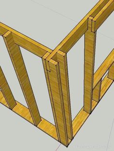 a wooden frame is shown with measurements for the top and bottom sections, including two sides