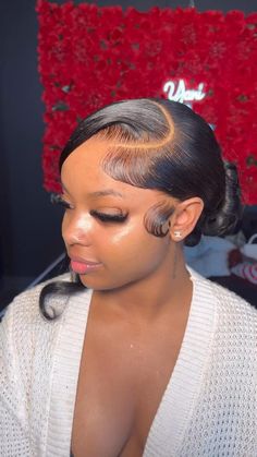 Cute Prom Hairstyles Black Women, Prom Hairstyles Rhinestones, Updo Hairstyles For Graduation, Prom Hairstyles For Black Women Ponytail, Low Updo Prom, Low Bun Updo Prom, Natural Hair Styles For Prom, Bun Wig Hairstyles For Black Women, Bun To The Back Black Women