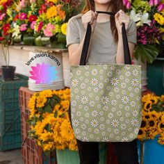 With our line up of fun and vibrant tote bags, you won't have to sacrifice style while you do your part for the environment! Our durable tote bags are an easy way to reduce plastic bag waste and are nice and roomy to help you carry your stuff in style. Whether you are schlepping groceries, heading to the beach, shopping or running errands for the day, keep an extra bag in your car so you always have a reliable tote when you need it! Features 100% Polyester (durable and long lasting) Black cotton Green Practical Canvas Bag For Daily Use, Practical Green Canvas Bag For Daily Use, Casual Green Bag As Gift, Spring Green Canvas Bag For Shopping, Fun Spring Tote Bag, Green Canvas Bag For Spring Shopping, Spring Fun Tote Bag, Trendy Green Canvas Bag Gift, Trendy Green Canvas Bag For Gift