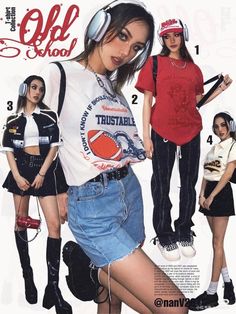 Y2k Pose, Old School Fashion, Estilo Swag, Anime School, Cosplay Kawaii, Girl Cat, Sweatpants Style, New Jeans Style, Japanese Kawaii