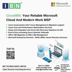 the flyer for cloudin's reliable work msp service, which is also available on